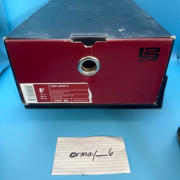 Nike Lebron Zoom III Black Metallic Gold m8.5 w10 main image 16